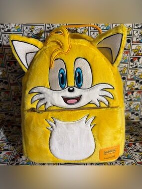 Loungefly Sonic the Hedgehog Tails Plush Mini Backpack  NWT2025